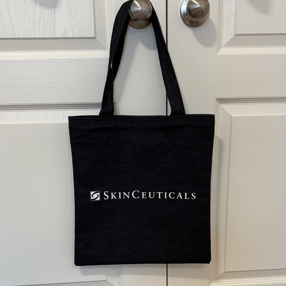 SkinCeuticals | NEW Black Denim-Style Tote Bag